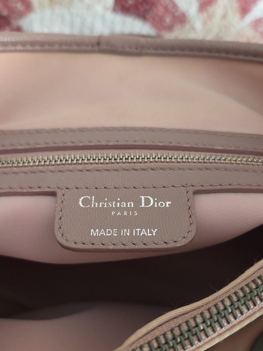 Dior Cannage Shoulder Bag in Pink and Brown Tones Ombre - Picture 9 of 16